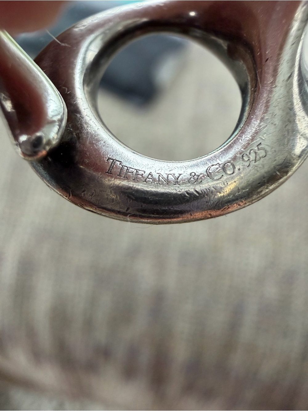 Authentic Tiffany & Co Elsa Peretti Sterling Silver Ring size 6.5 - Picture 5 of 7